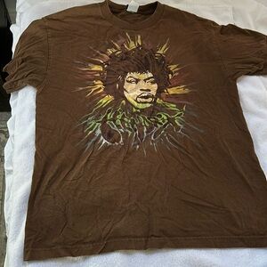 Jimi Hendrix Brown Tee Shirt. Make me an offer